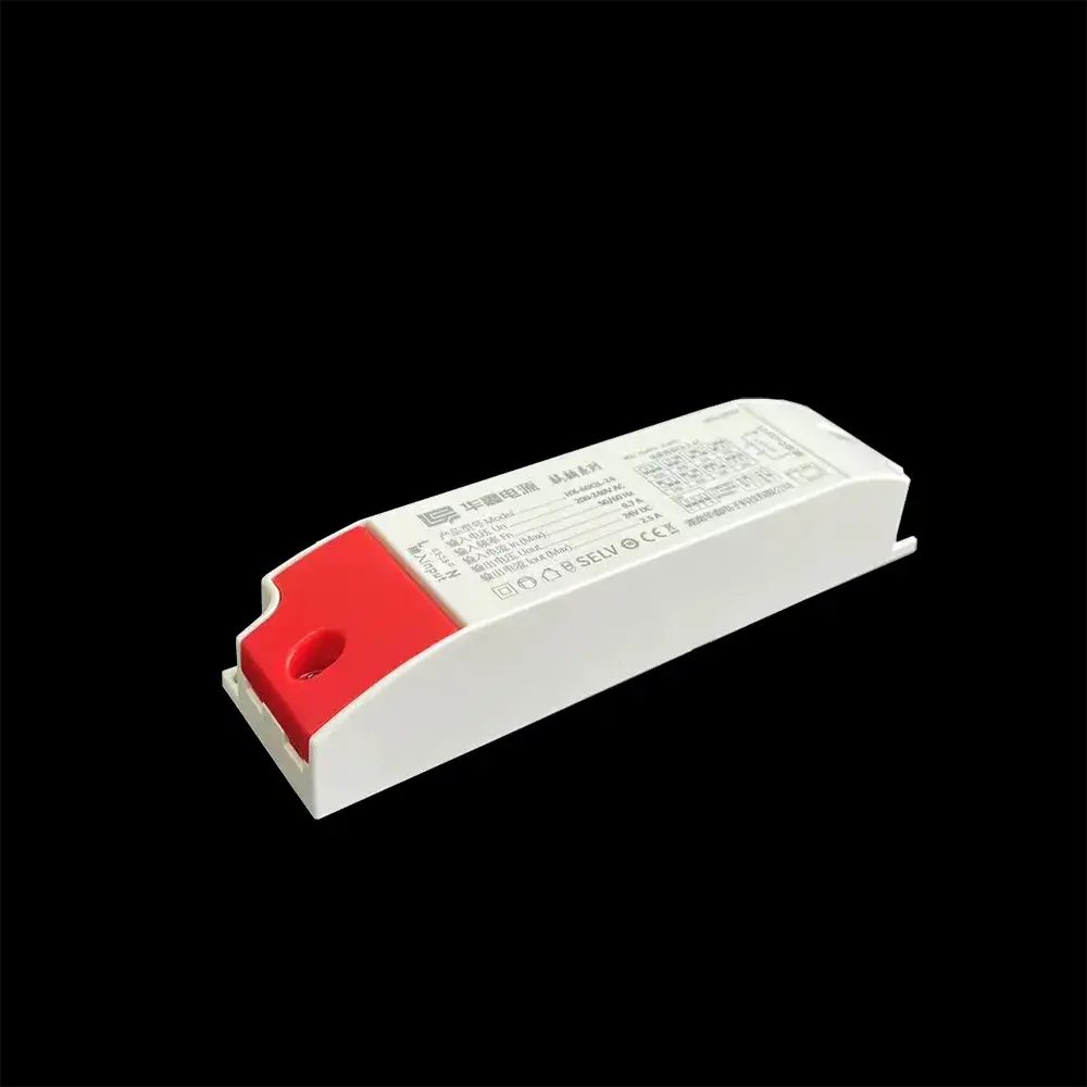 DC24V 60W Dimmable LED Driver Μαλακό τρεμόπαιγμα σταδιακά για προστασία ματιών επιβραδυντικό πλαστικό κέλυφος