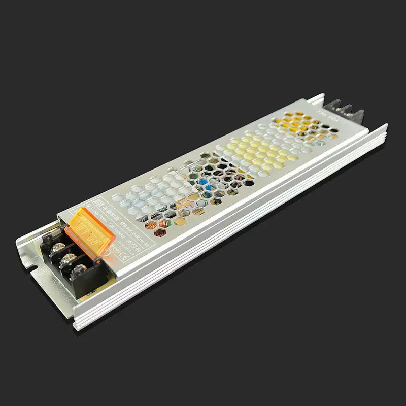 Τροφοδοτικό DC 12V 12,5A Light Box 12Vdc 150 watt, Μαύρο περίβλημα Λεπτό 12V LED Φωτιστικό τροφοδοτικό