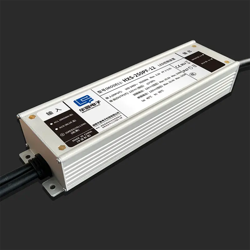 Αδιάβροχος μετασχηματιστής LED CE 48V 250W IP67 36V 24V Συμμορφώνεται με CE